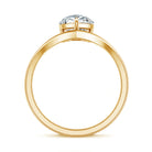 Rosec Jewels-Pear Shape 2 Carat Lab Grown Diamond Chevron Engagement Ring with IGI Certificate