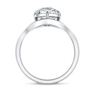Rosec Jewels-IGI Certified 4 Carat Lab Grown Diamond Pear Engagement Ring with Chevron Shank
