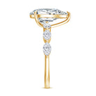 Rosec Jewels-Solitaire 3 Carat Pear Shaped Lab Diamond Designer Engagement Ring IGI Certified