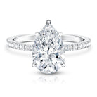 Rosec Jewels-IGI Certified 3 Carat Lab Grown Diamond Pear Shape Engagement Ring for Her