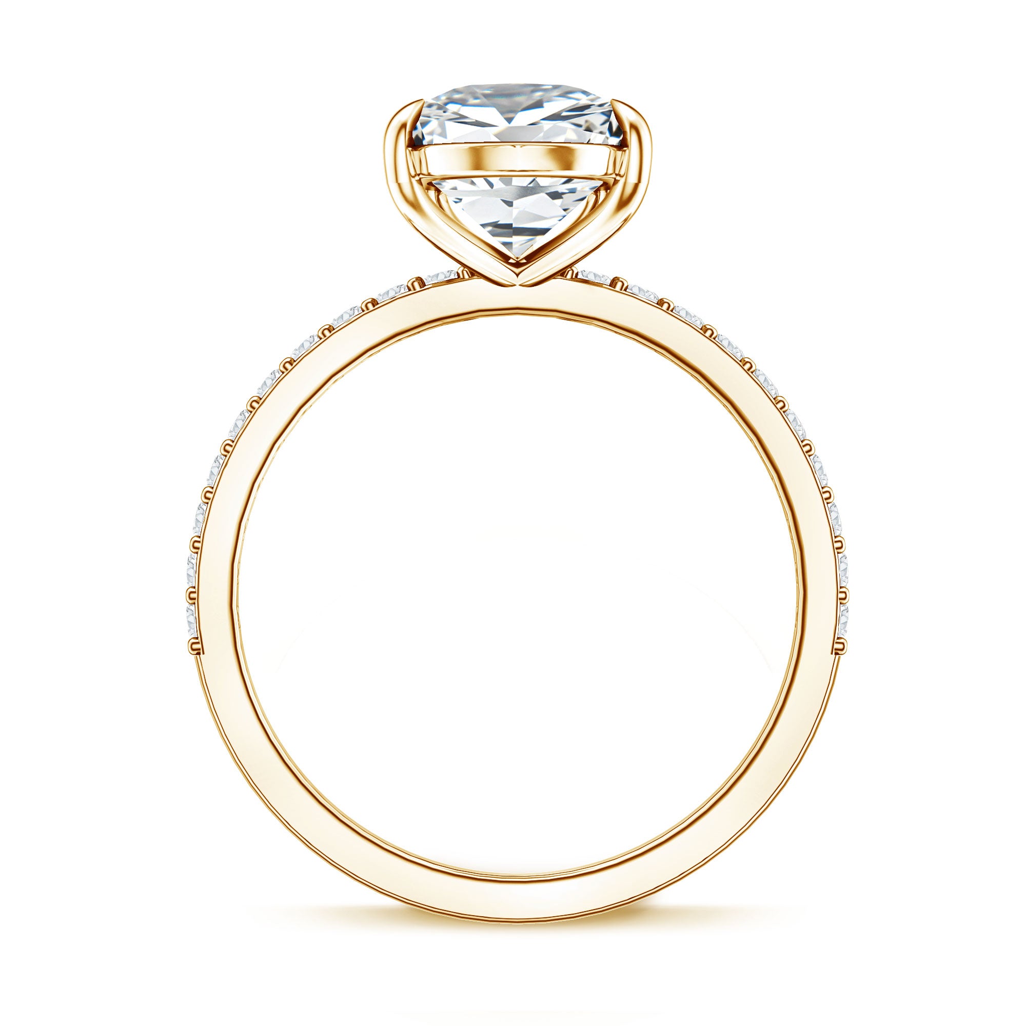 Rosec Jewels-IGI Certified 3 Carat Lab Grown Diamond Pear Shape Engagement Ring for Her