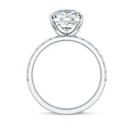 Rosec Jewels-4 Carat Pear Lab Grown Diamond Huge Engagement Ring with IGI Certificate