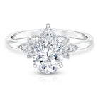 Rosec Jewels-Nature Inspired 2 Carat Lab Grown Diamond Pear Engagement Ring with IGI Certificate