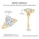 Rosec Jewels-Nature Inspired 3 Carat Lab Grown Diamond Solitaire Engagement Ring IGI Certified