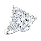 Rosec Jewels-IGI Certified Nature Inspired Lab Grown Diamond Pear Engagement Ring 4 Carat
