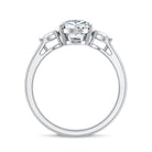 Rosec Jewels-2 Carat Pear Lab Grown Diamond Three Stone Engagement Ring IGI Certified
