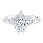 Rosec Jewels-2 Carat Pear Lab Grown Diamond Three Stone Engagement Ring IGI Certified