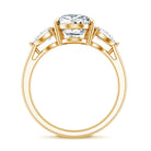 Rosec Jewels-Pear Shape 3 Carat Lab Grown Diamond Statement Ring for Women with IGI Certificate