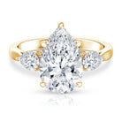 Rosec Jewels-4 Carat Lab Grown Diamond 3 Stone Engagement Ring with IGI Certified