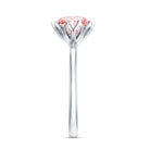 Rosec Jewels-Lotus Basket Set 2 Carat Engagement Ring with IGI Certified Lab Grown Pink Diamond