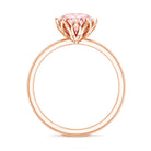 Rosec Jewels-Lab Grown 3 Carat Pink Diamond Solitaire Engagement Ring IGI Certified