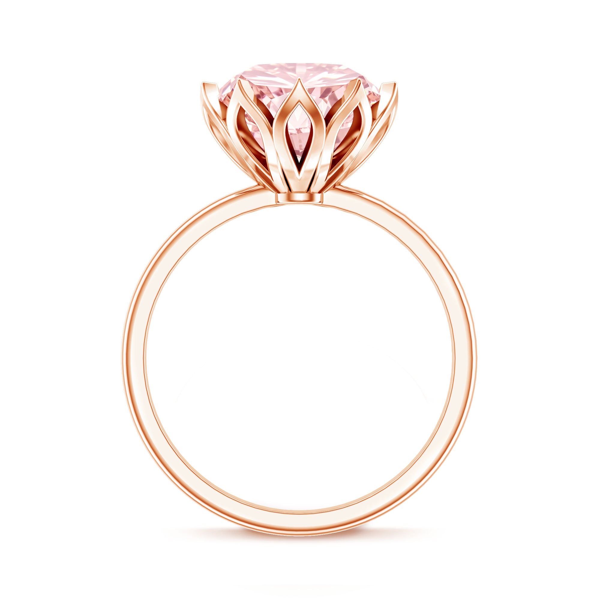 Rosec Jewels-IGI Certified 4 Carat Lab Grown Pink Diamond Ring For Engagement