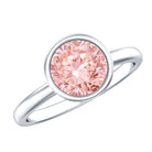 Rosec Jewels-Solitaire 2 Carat Round Lab Grown Pink Diamond Engagement Ring IGI Certified