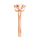 IGI Certified Lab Grown Pink Diamond 3 Carat Round Engagement Ring in Bezel Setting Fancy Pink - VS1 - Rosec Jewels