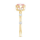 Rosec Jewels-IGI Certified 1 Carat Round Lab Grown Pink Diamond Ring