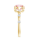 Rosec Jewels-IGI Certified 2 Carat Lab Created Pink Diamond Solitaire Engagement Ring for Women