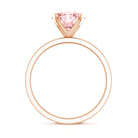 Rosec Jewels-Solitaire Round Lab Pink Diamond 2 Carat Engagement Ring IGI Certified