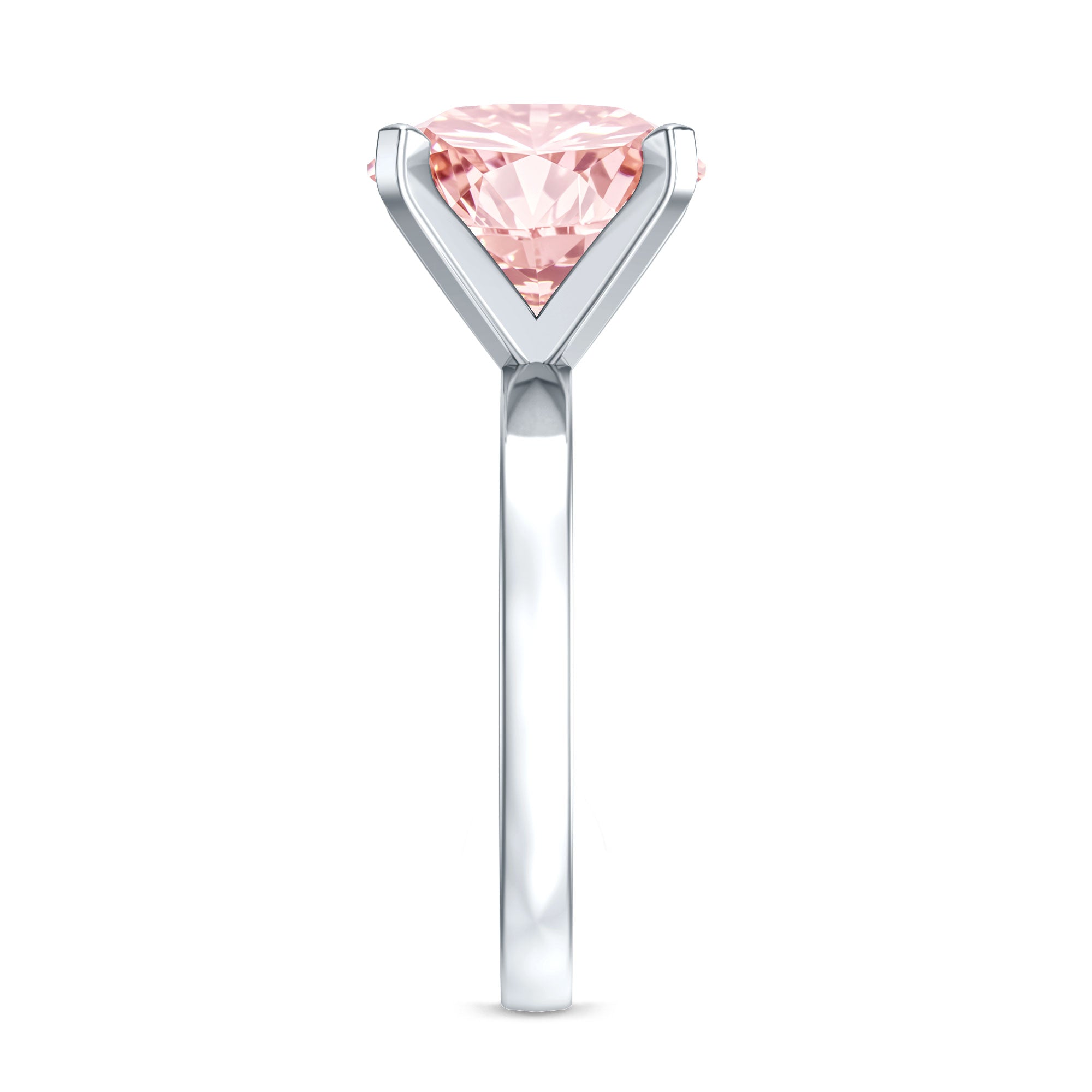 Rosec Jewels-Lab Created 5 Carat Pink Diamond Solitaire Engagement Ring IGI Certified