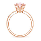 Rosec Jewels-IGI Certified Solitaire 3 Carat Lab Grown Pink Diamond Engagement Ring For Women