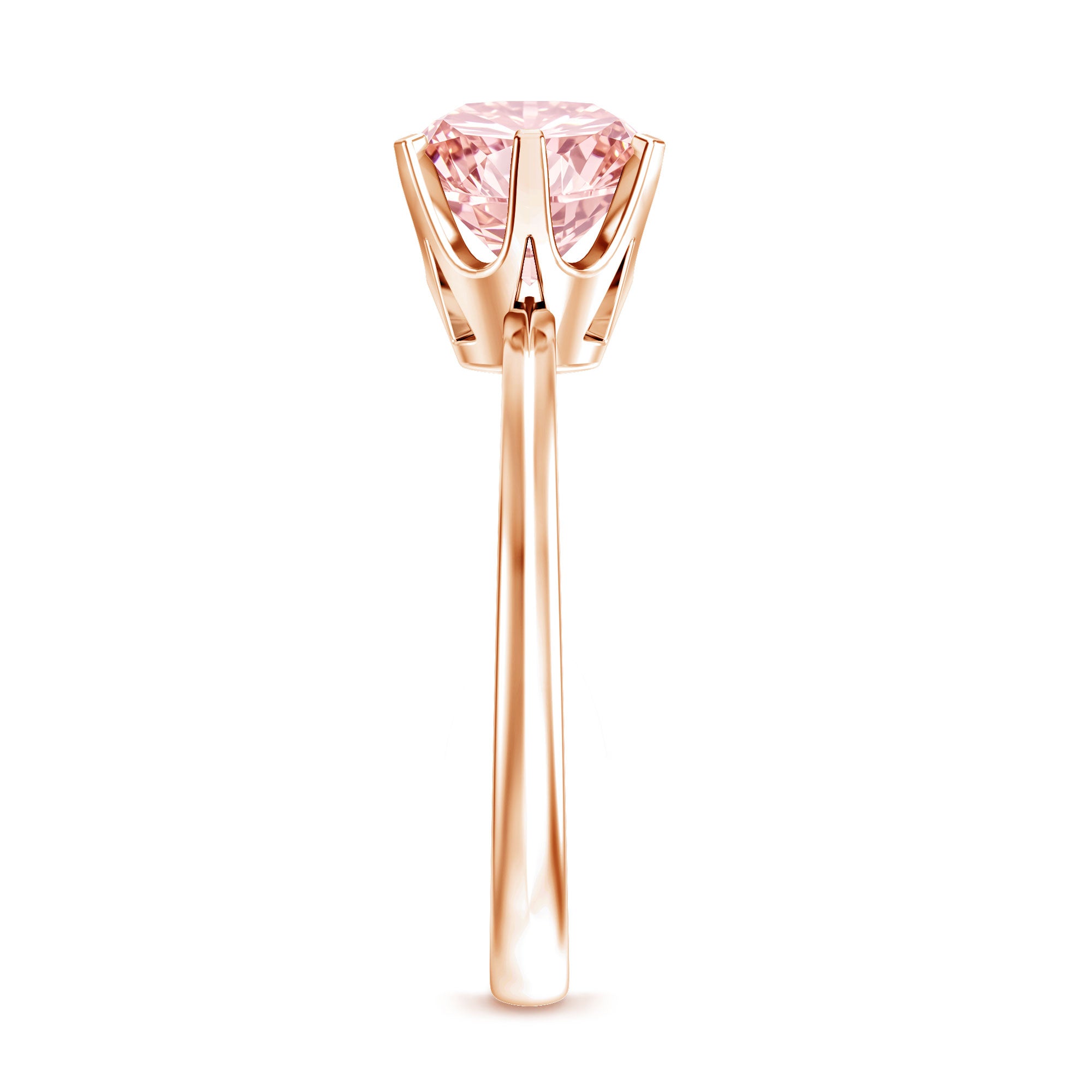 Rosec Jewels-IGI Certified Solitaire 3 Carat Lab Grown Pink Diamond Engagement Ring For Women