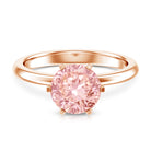 Rosec Jewels-IGI Certified Solitaire 3 Carat Lab Grown Pink Diamond Engagement Ring For Women