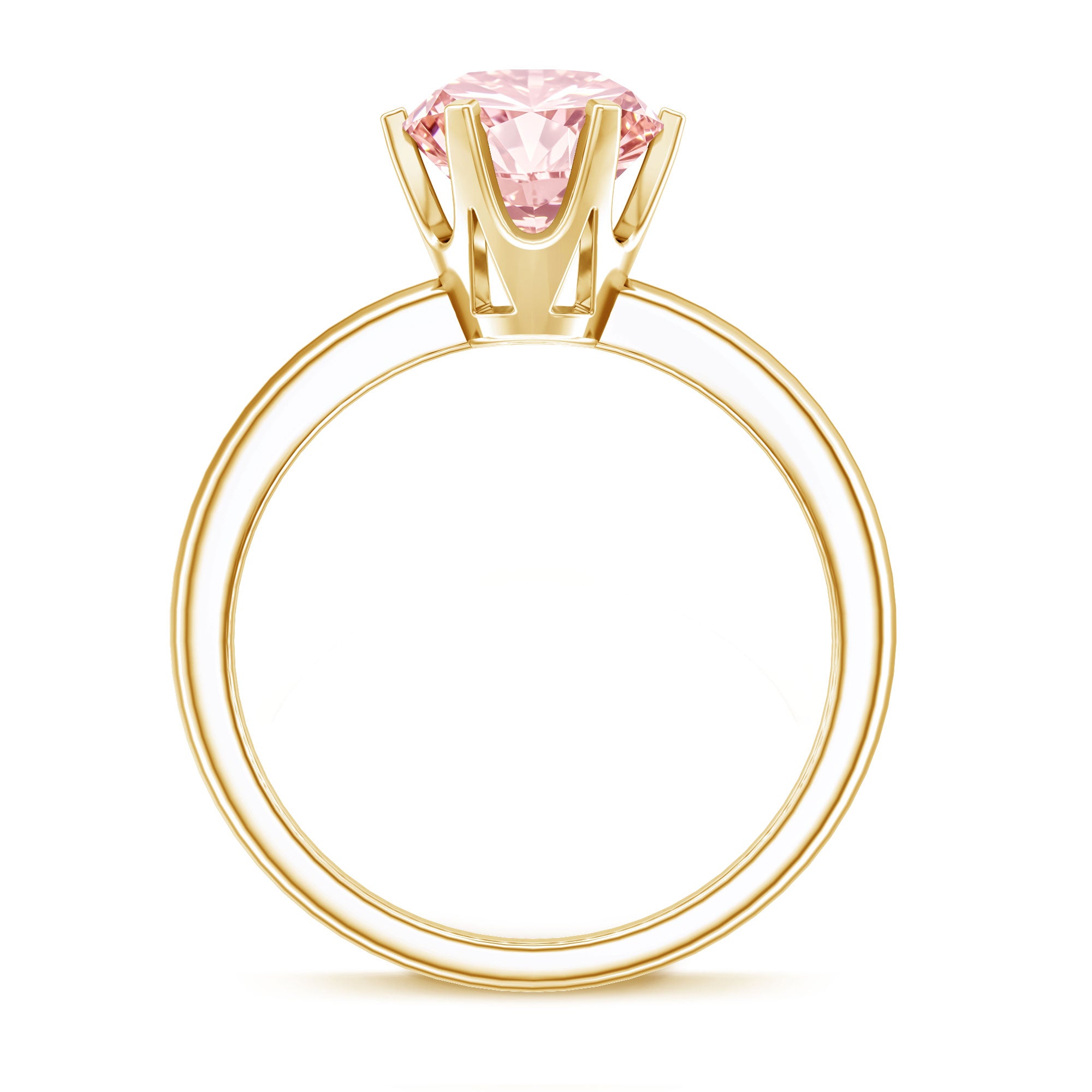Rosec Jewels-IGI Certified Solitaire 3 Carat Lab Grown Pink Diamond Engagement Ring For Women