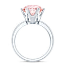 Rosec Jewels-Lab Grown 5 Carat Pink Diamond Solitaire Engagement Ring with IGI Certificate