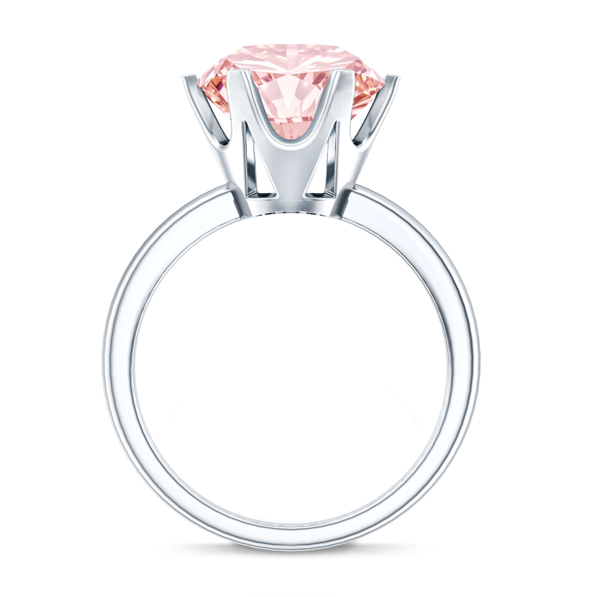 Rosec Jewels-Lab Grown 5 Carat Pink Diamond Solitaire Engagement Ring with IGI Certificate