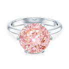 Rosec Jewels-Lab Grown 5 Carat Pink Diamond Solitaire Engagement Ring with IGI Certificate