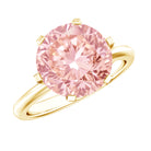 Rosec Jewels-Lab Grown 5 Carat Pink Diamond Solitaire Engagement Ring with IGI Certificate