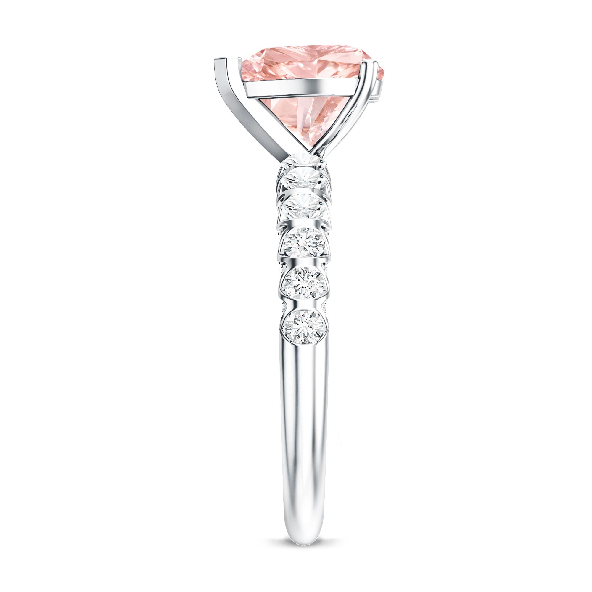 Rosec Jewels-2 Carat Heart Shape Lab Grown Pink Diamond Engagement Ring IGI Certified