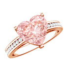 Rosec Jewels-Lab Grown 3 Carat Pink Diamond Heart Engagement Ring IGI Certified