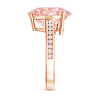 Rosec Jewels-IGI Certified 5 Carat Lab Grown Pink Diamond Heart Solitaire Engagement Ring
