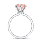 3 Carat Lab Grown Diamond Pink Heart Engagement Ring with IGI Certificate Fancy Pink - VS1 - Rosec Jewels