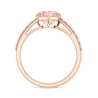 Lab Grown 2 Carat Pink Diamond Heart Engagement Ring with IGI Certificate Fancy Pink - VS1 - Rosec Jewels