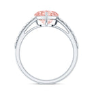 Lab Grown 2 Carat Pink Diamond Heart Engagement Ring with IGI Certificate Fancy Pink - VS1 - Rosec Jewels