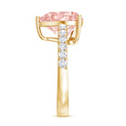 Lab Created 5 Carat Diamond Pink Heart Engagement Ring with IGI Certificate Fancy Pink - VS1 - Rosec Jewels