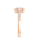 IGI Certified 1 Carat Lab Grown Pink Diamond Oval Engagement Ring for Women Fancy Pink - VS1 - Rosec Jewels