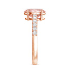 Rosec Jewels-IGI Certified 2 Carat Lab Grown Oval Pink Diamond Engagement Ring with Side Stones