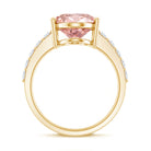 Rosec Jewels-Huge 5 Carat Lab Grown Pink Diamond Oval Engagement Ring IGI Certified