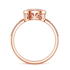 Rosec Jewels-Lab Grown 2 Carat Pink Diamond Oval East West Engagement Ring with IGI Certificate
