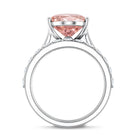 Rosec Jewels-4 Carat IGI Certified Lab Grown Pink Diamond Oval Engagement Ring with Wedding Band