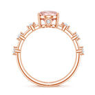 Rosec Jewels-Lab Grown 2 Carat Oval Shaped Pink Diamond Solitaire Engagement Ring IGI Certified