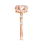 Rosec Jewels-Lab Grown 2 Carat Oval Shaped Pink Diamond Solitaire Engagement Ring IGI Certified
