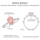 Rosec Jewels-Lab Grown 2 Carat Oval Shaped Pink Diamond Solitaire Engagement Ring IGI Certified