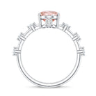 Rosec Jewels-Lab Grown 2 Carat Oval Shaped Pink Diamond Solitaire Engagement Ring IGI Certified