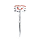 Rosec Jewels-Lab Grown 2 Carat Oval Shaped Pink Diamond Solitaire Engagement Ring IGI Certified