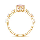 Rosec Jewels-Lab Grown 2 Carat Oval Shaped Pink Diamond Solitaire Engagement Ring IGI Certified