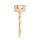 Rosec Jewels-Lab Grown 2 Carat Oval Shaped Pink Diamond Solitaire Engagement Ring IGI Certified