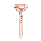 Rosec Jewels-IGI Certified 3 Carat Lab Grown Pink Diamond Oval Solitaire Engagement Ring